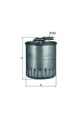 Фільтр тонкого очищення палива Mahle Original KL1551 ціна, від 17.47 USD